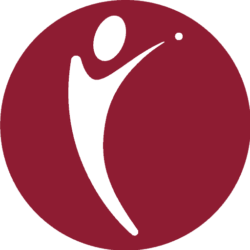 leavebetter favicon. Maroon with white non-descript image of a human standing reaching